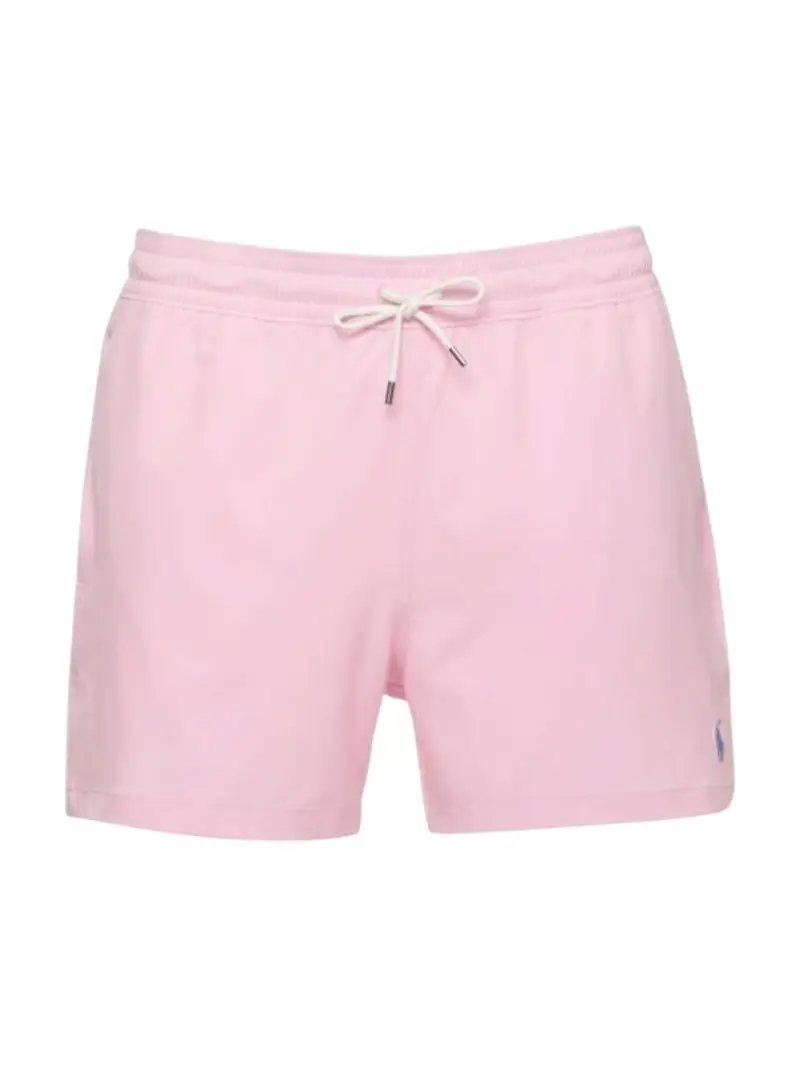POLO RALPH LAUREN Costume da bagno Uomo WOVEN-TRUNK-SWIM BOTTOM 710B16721 007 CARMEL PINK/AUSTIN BLUE