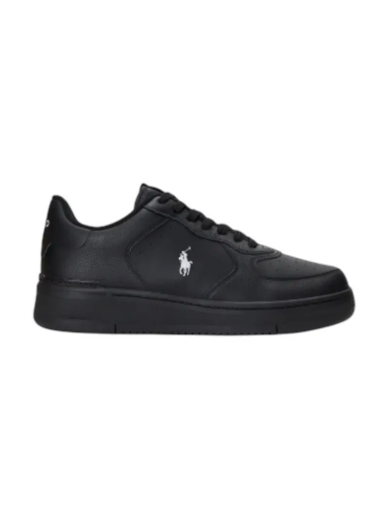 POLO RALPH LAUREN Sneaker Uomo MASTERS CRT-SNEAKERS-LOW TOP LACE 809891791 002 Nero