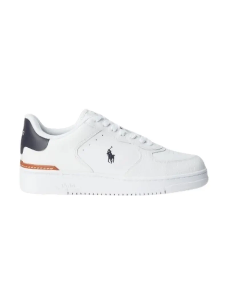 POLO RALPH LAUREN Sneaker Uomo MASTERS CRT-SNEAKERS-LOW TOP LACE 809891791 004 Bianco