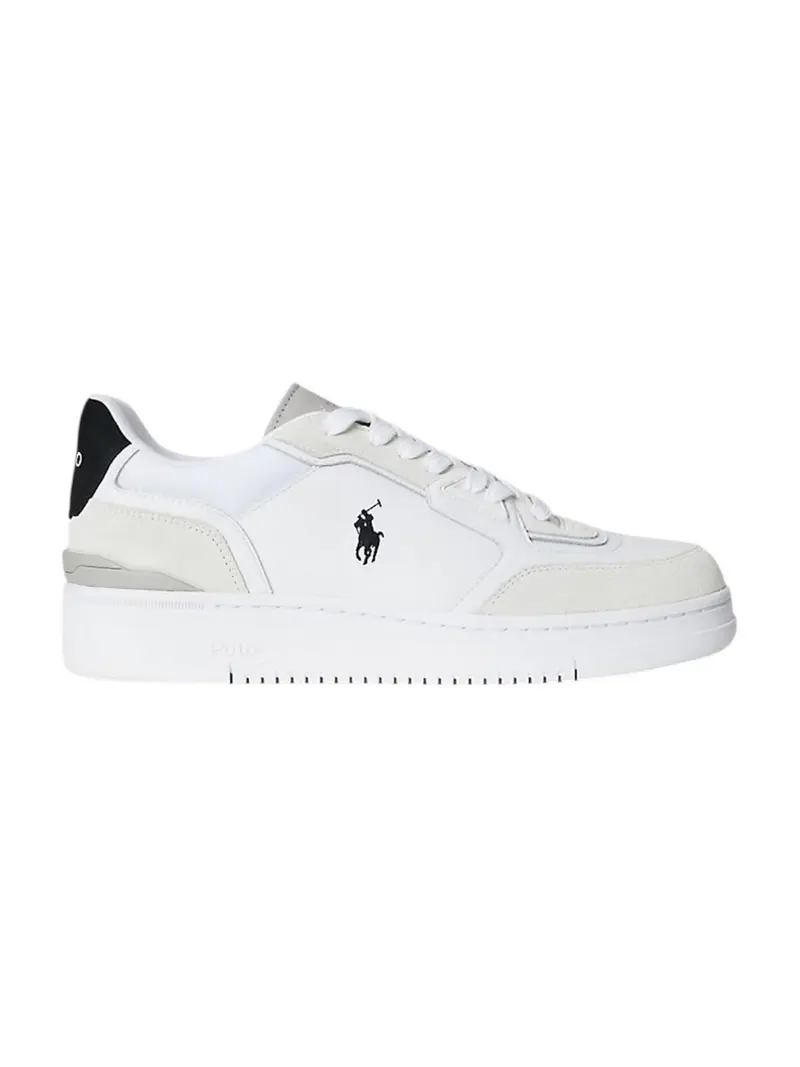 POLO RALPH LAUREN Sneaker Uomo OPN MSTER PP-SNEAKERS-LOW TOP LACE 809974026 001 WHITE/BLACK