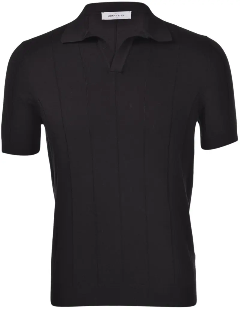 Polo skipper a coste nero