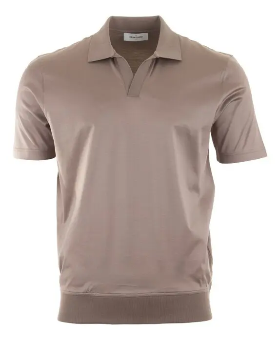 Polo skipper jersey in filo di scozia