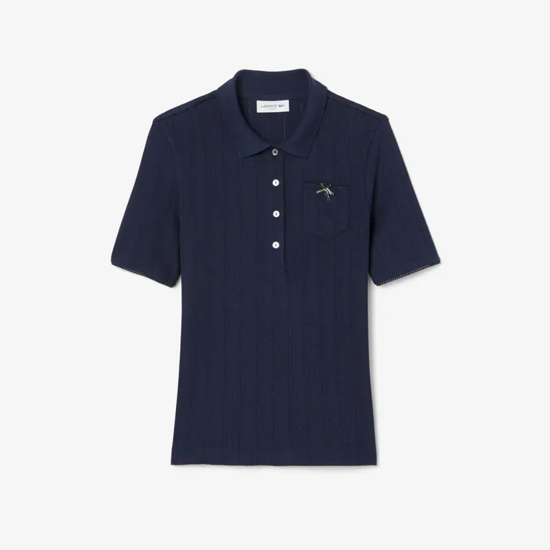 Polo slim fit pointelle brandizzata L.12