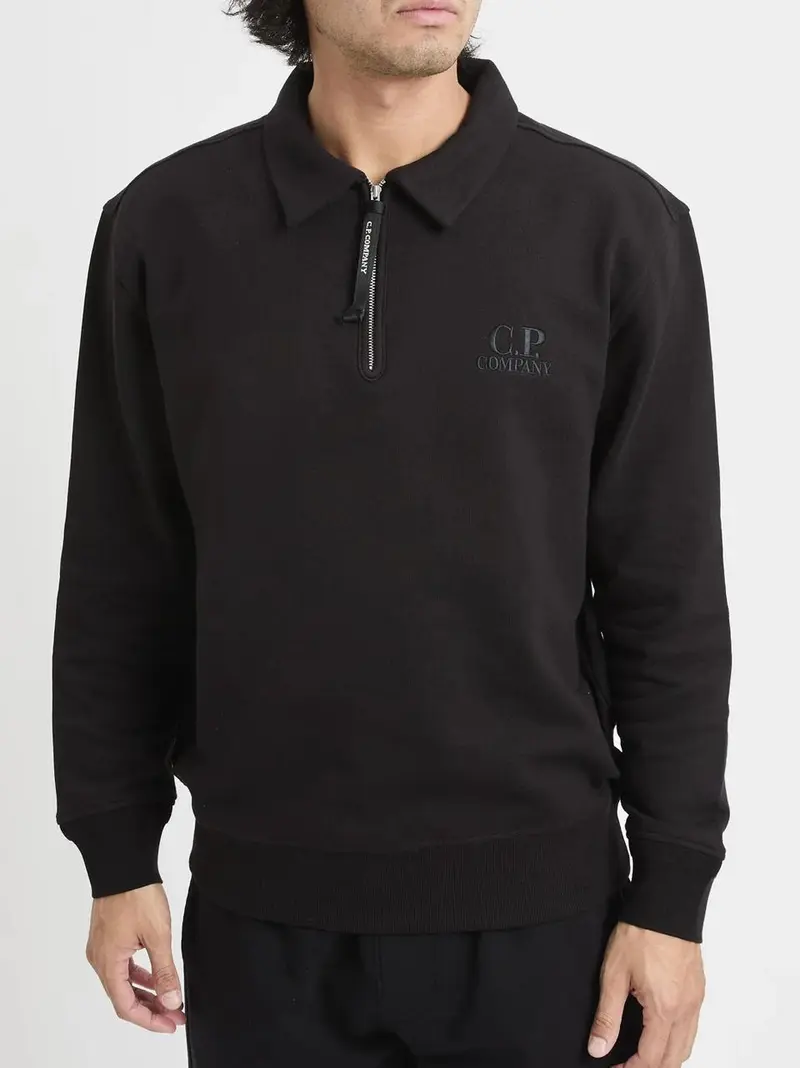 polo zip felpa