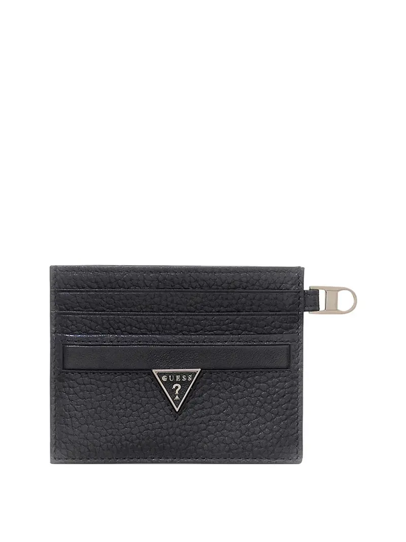 Porta Carte Guess In Pelle Monaco - Nero