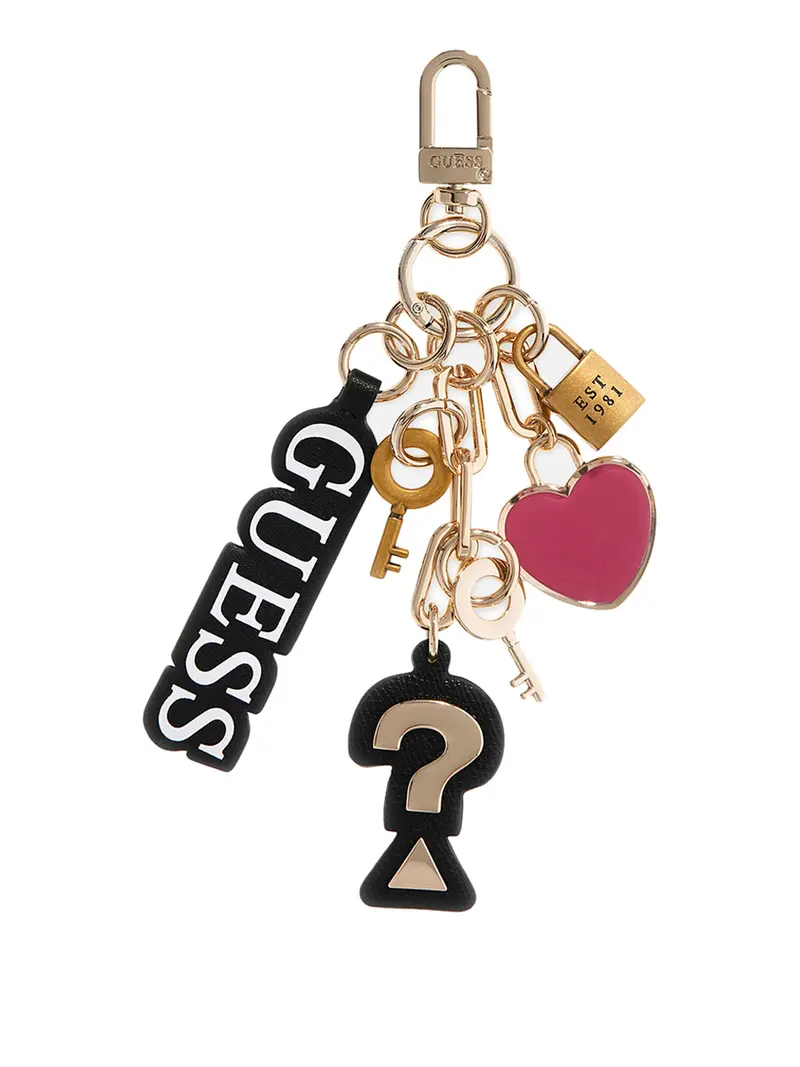 Portachiavi Guess Con Ciondolo Logo - Multi