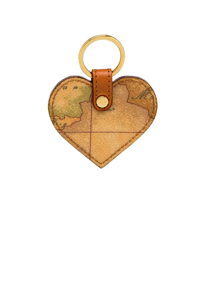 Portachiavi Unisex A Foma Di Cuore Stampa Geo Naturale