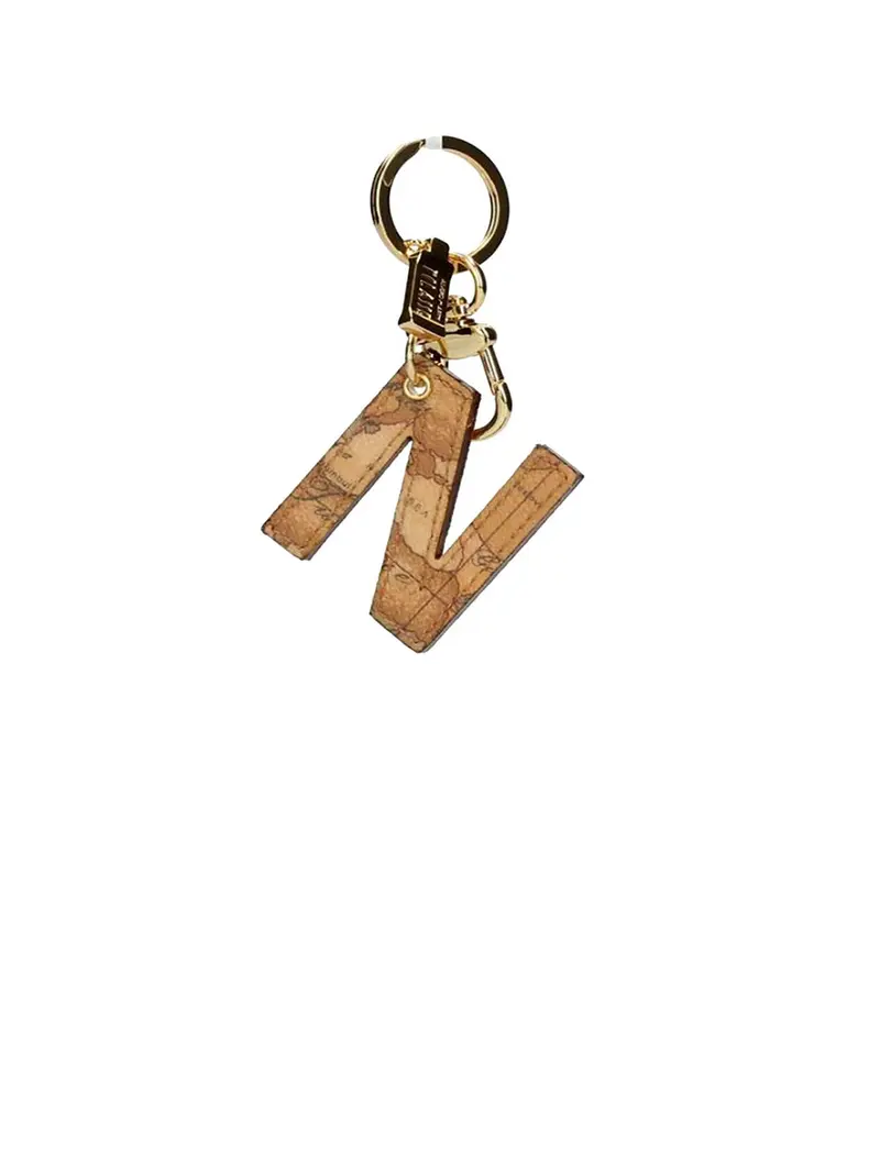 Portachiavi Unisex Lettera N Stampa Geo Naturale
