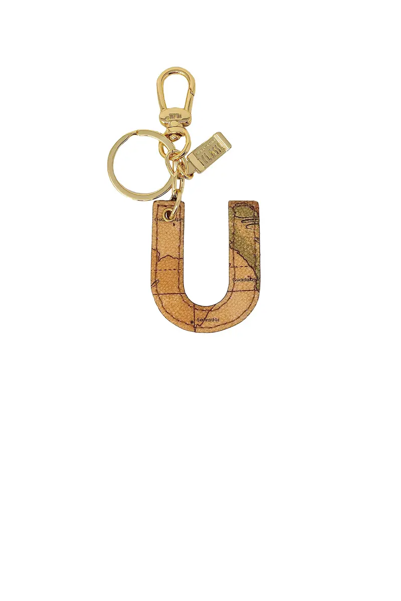 Portachiavi Unisex Lettera U Stampa Geo Naturale