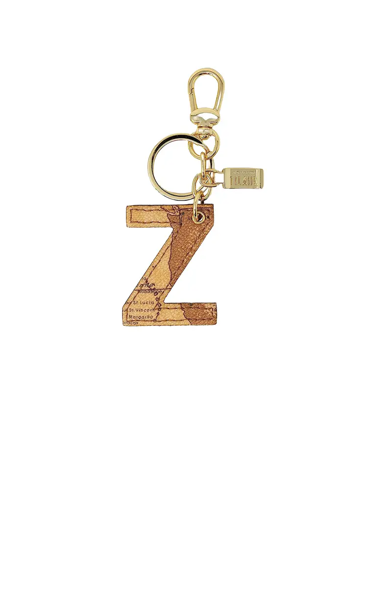 Portachiavi Unisex Lettera Z Stampa Geo Naturale