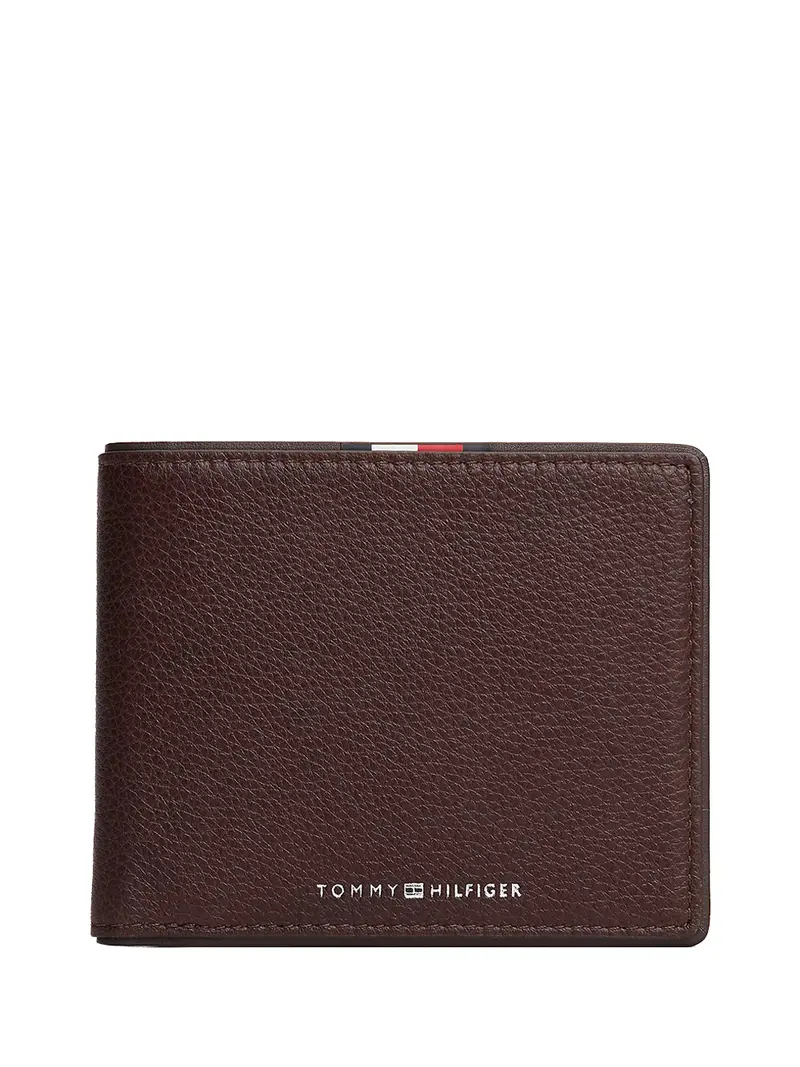 Portafogli Tommy Hilfiger Corporate In Pelle Marrone