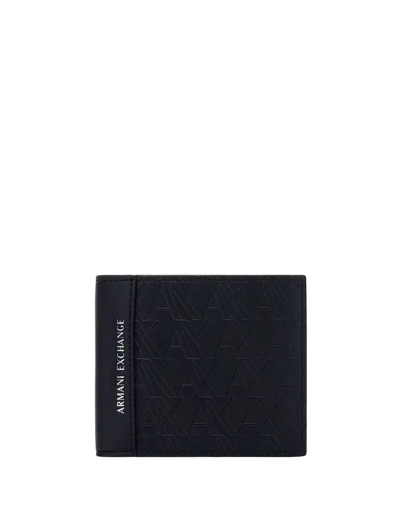 Portafoglio Armani Exchange Bifold Con Scomparti Per Carte - Nero