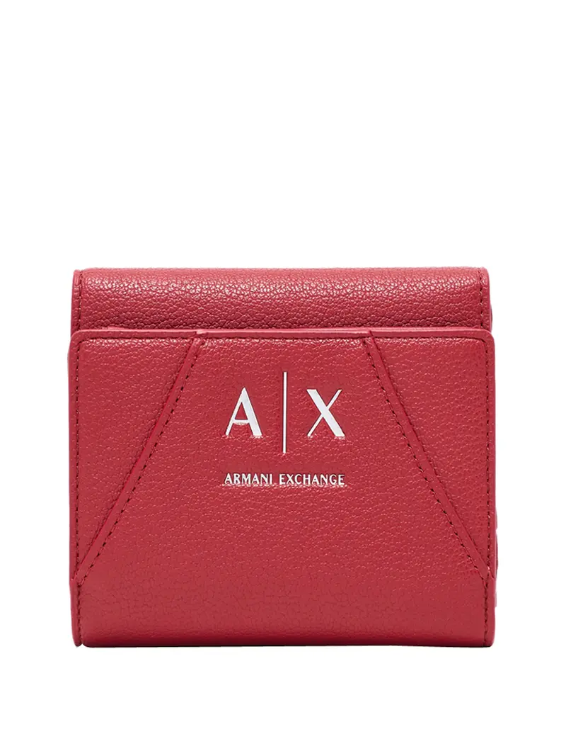 Portafoglio Armani Exchange Monogramma - Rosso