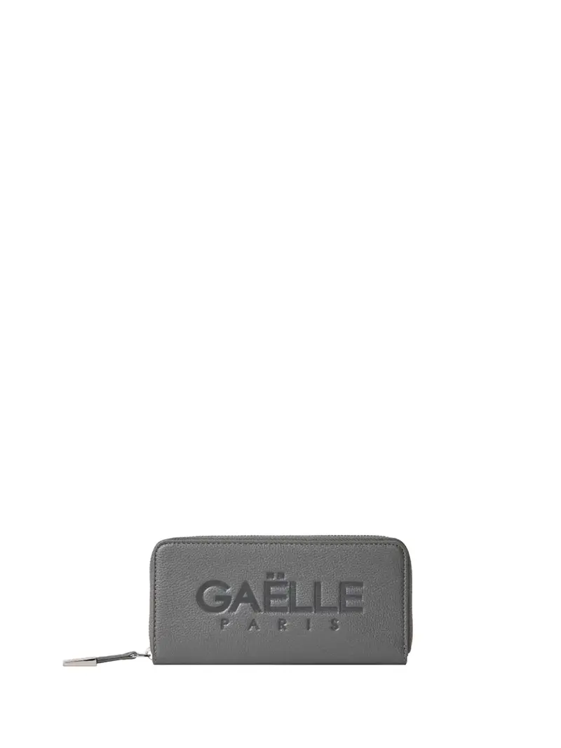 Portafoglio Gaelle Paris Con Maxi Logo - Grigio