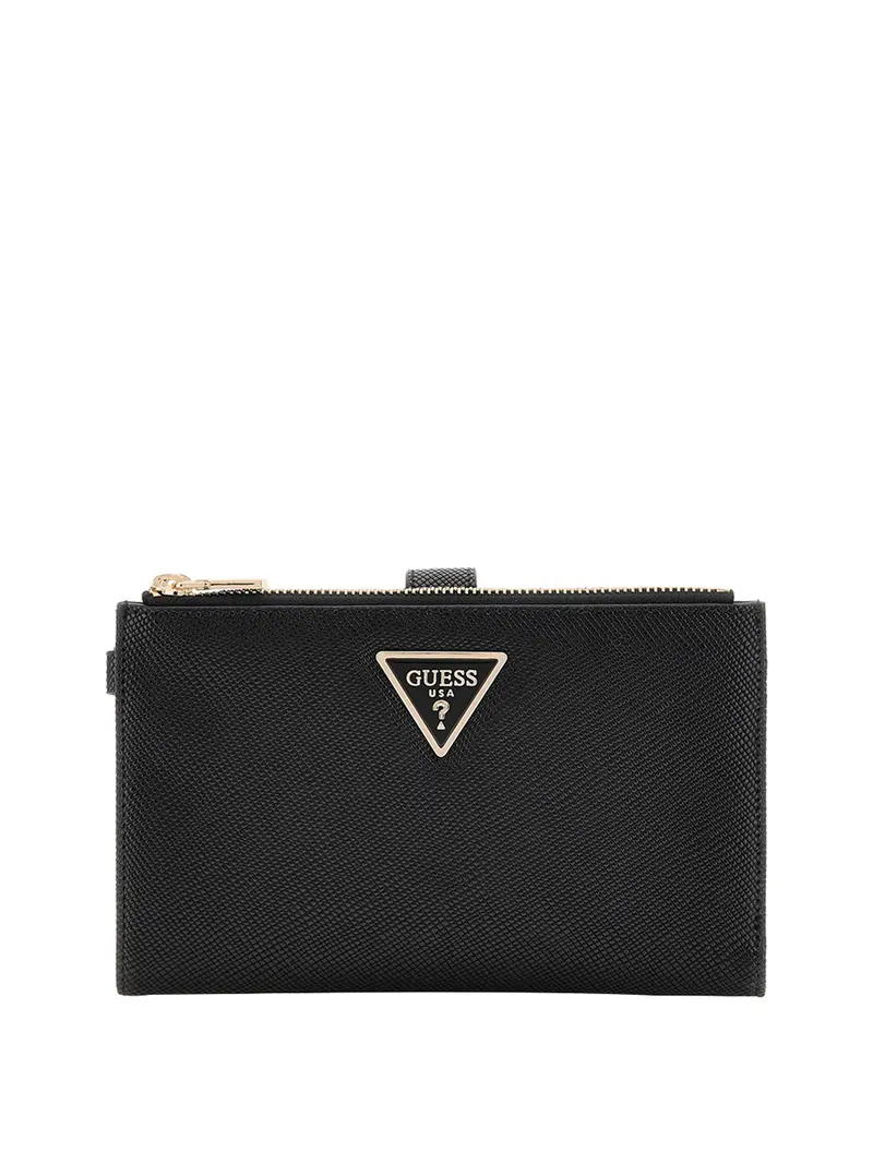 Portafoglio Guess Laurel Saffiano - Nero