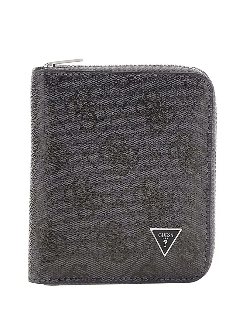 Portafoglio Guess Milano Zip Around - Nero