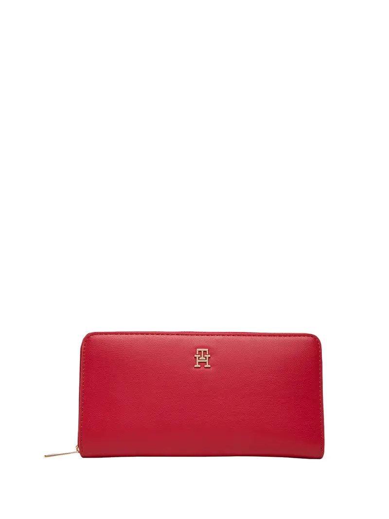 Portafoglio Hilfiger Icon Con Zip - Rosso