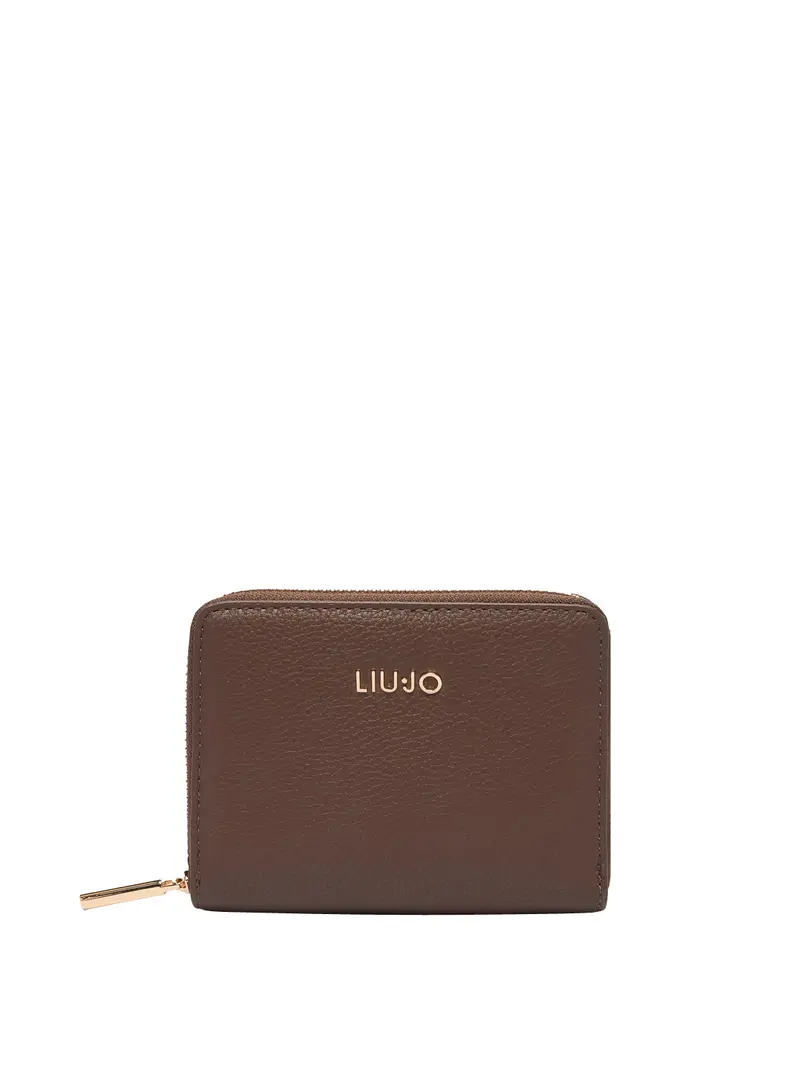 Portafoglio Piccolo Con Zip Liu Jo - Marrone Scuro