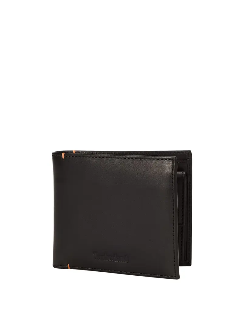 Portafoglio Riverton Leather Bi-Fold Coin Timberland - Nero