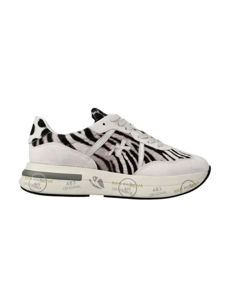 PREMIATA Sneaker Donna  CASSIE VAR 7677 ANIMALIER ZEBRA/GREY