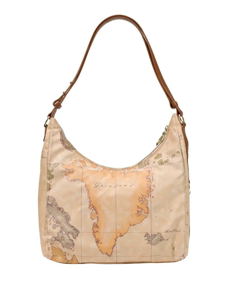 Prima Classe Borsa A Spalla Geo Classic - Castagna