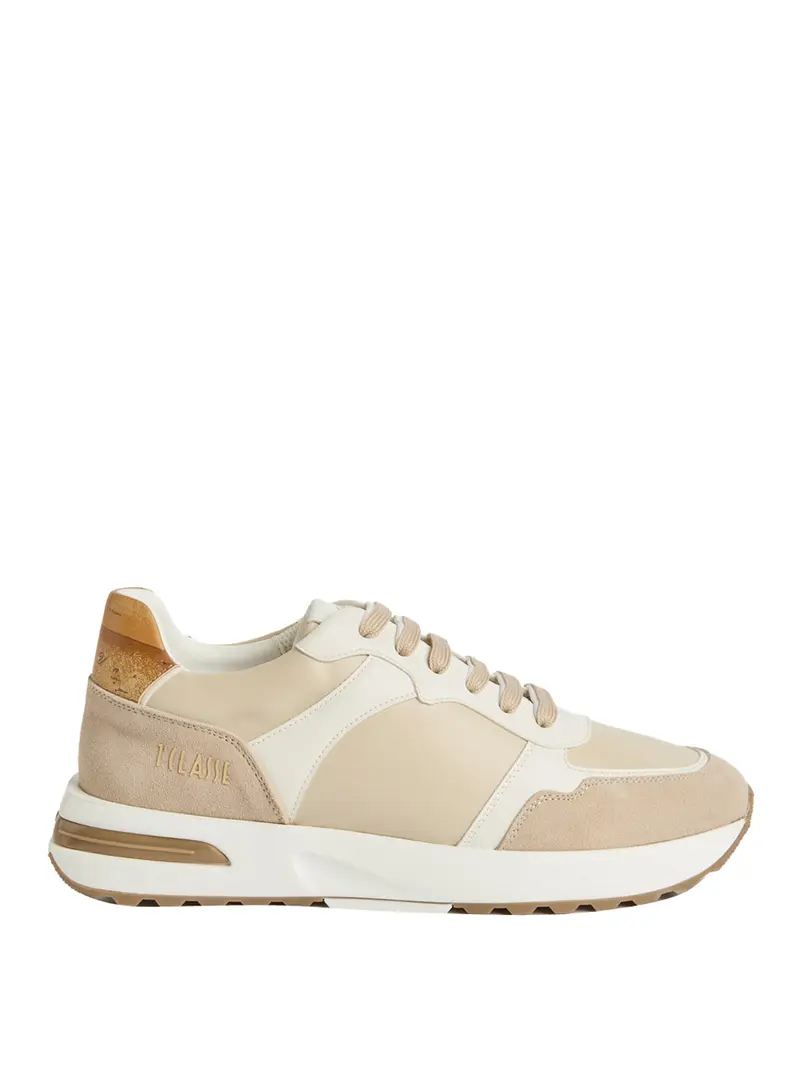 Prima Classe Sneaker Geo Road Bruges In Eco Nappa Beige