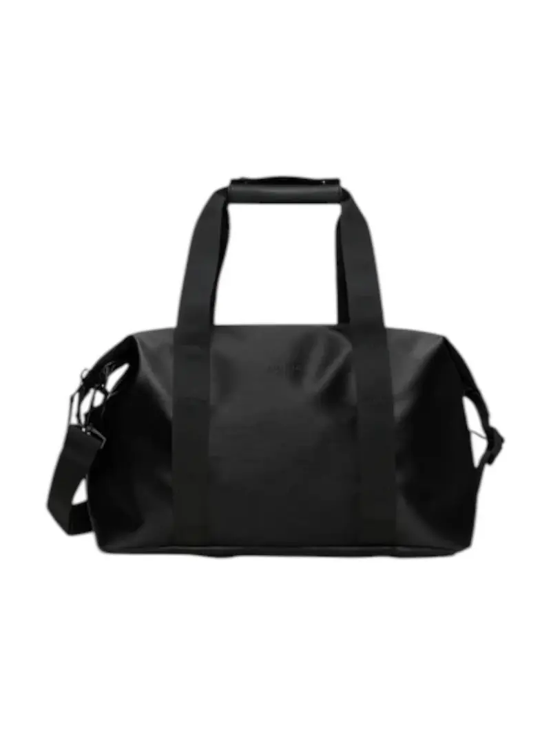 RAINS Borsone Unisex adulto Hilo Weekend Bag Small W3 14220 84 Black Grain Nero