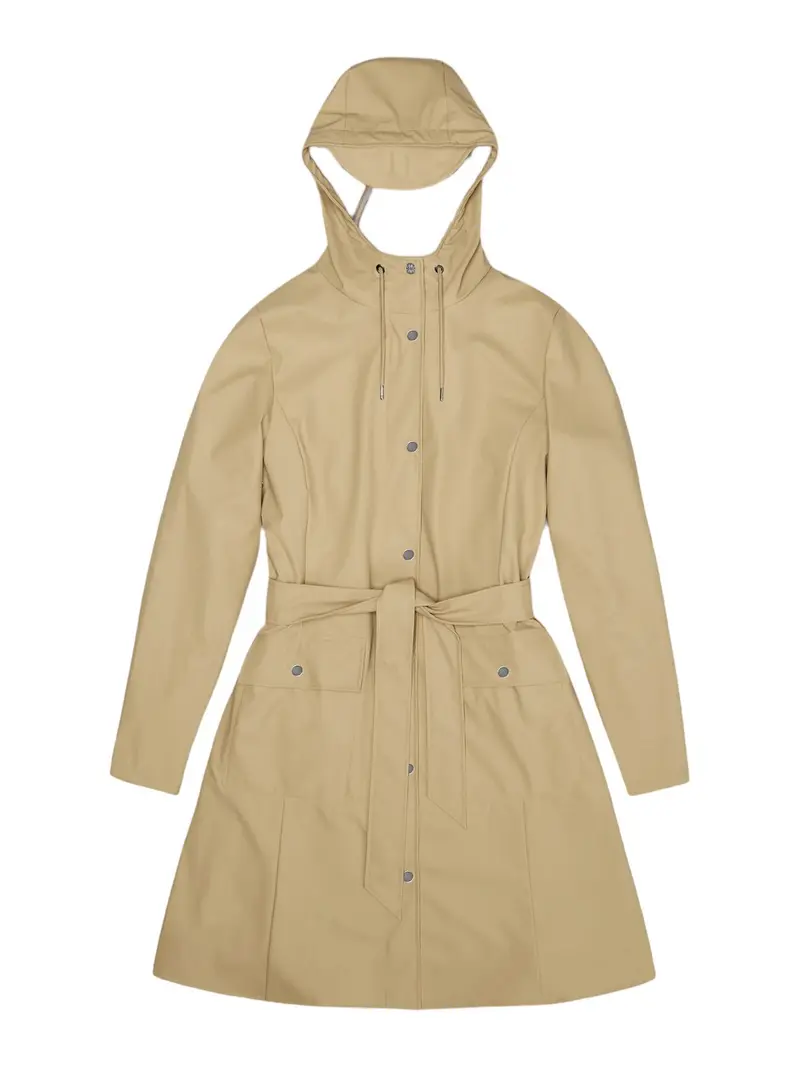 RAINS Giubbino Donna Curve W Jacket W3 18130 24 Sand Beige