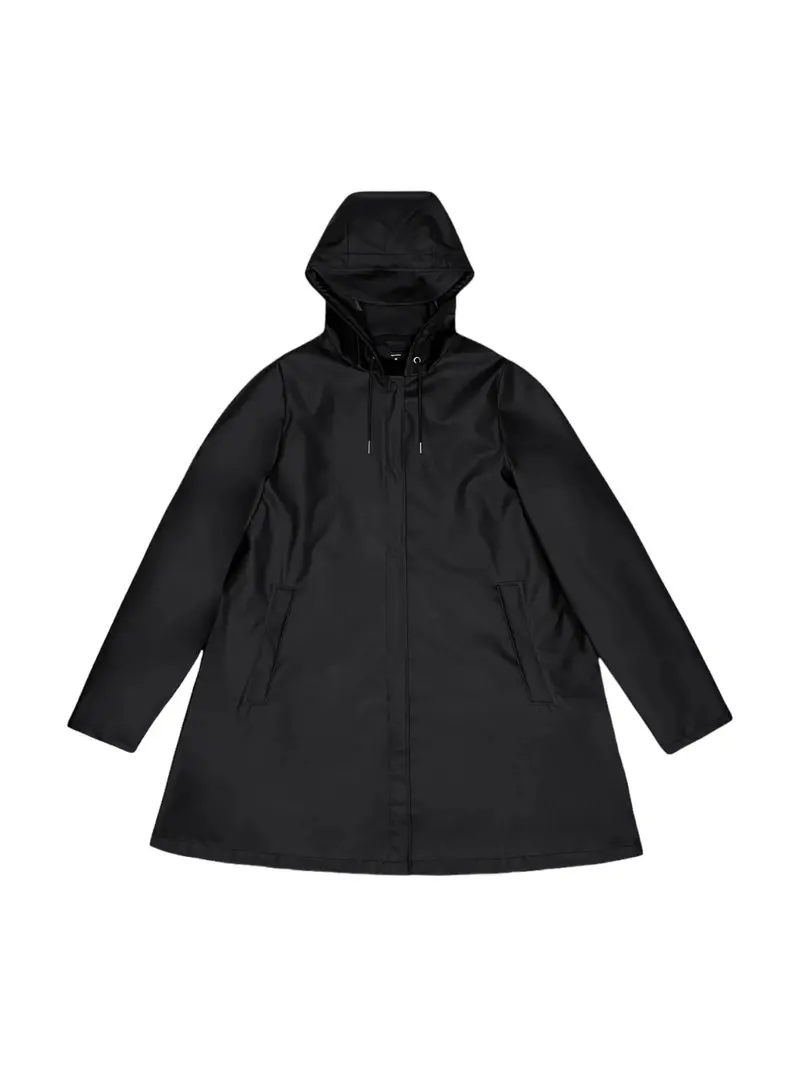 RAINS Giubbino Unisex adulto  18050 01 BLACK BLACK