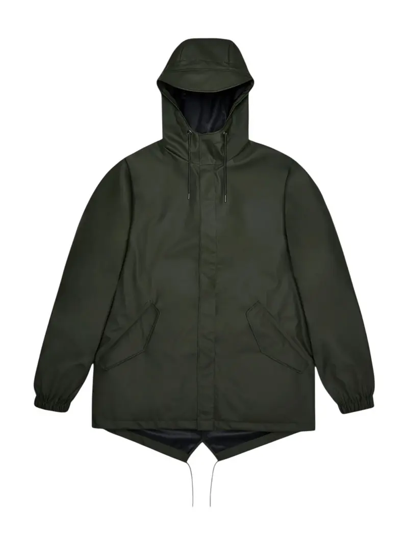 RAINS Giubbino Unisex adulto Fishtail Jacket W3 18010 03 Green GREEN