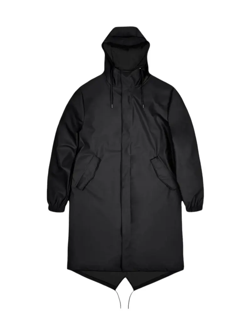 RAINS Giubbino Unisex adulto Fishtail Parka 18140 BLA BLACK