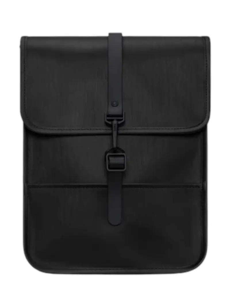 RAINS Zaino Unisex adulto Backpack Micro W3 13010 84 Black Grain Nero
