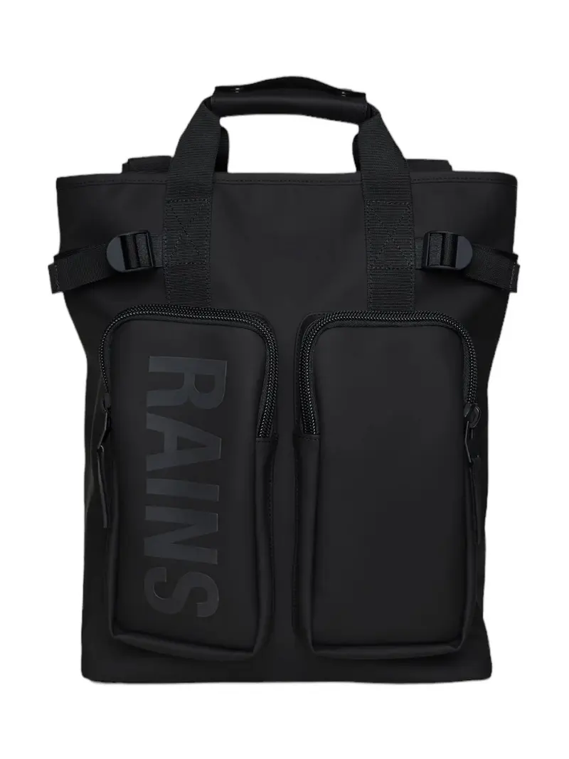 RAINS Zaino Unisex adulto Texel Tote Backpack W3 14240 01 Black Nero