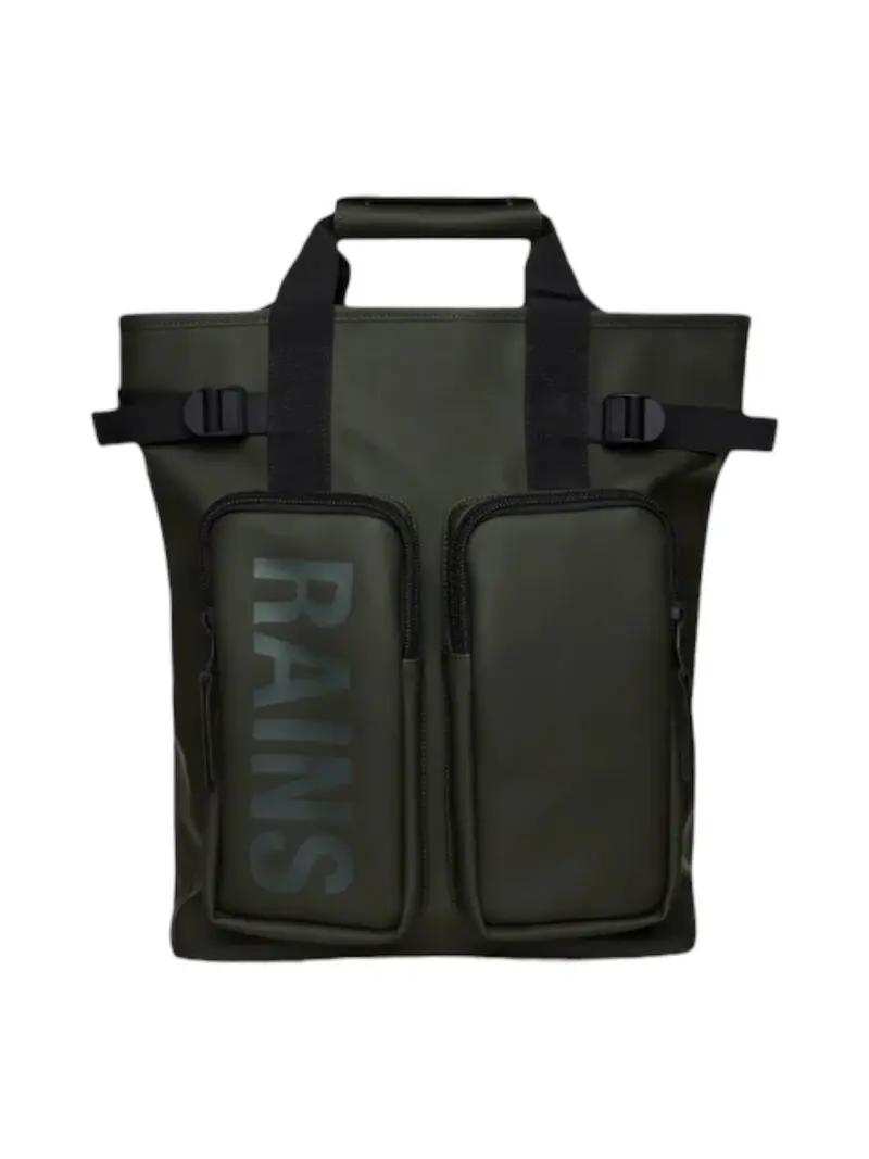 RAINS Zaino Unisex adulto Texel Tote Backpack W3 14240 03 Green GREEN
