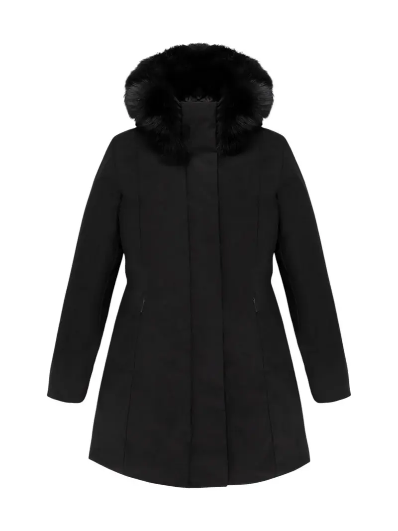 REFRIGIWEAR Piumino Donna LADY TECH/1 FUR JACKET BLACK - W99108 XT3790 G06000