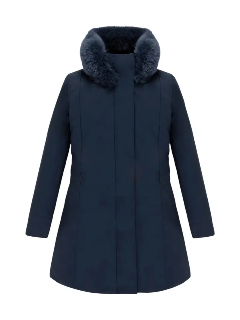 REFRIGIWEAR Piumino Donna LADY TECH/1 FUR JACKET DARK BLUE - W99108 XT3790 F03700