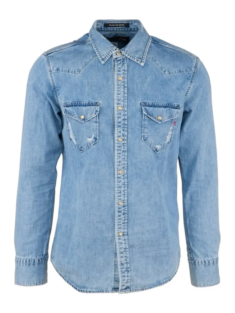 REPLAY Camicia Uomo  M4023C00026C80A 009 Blu
