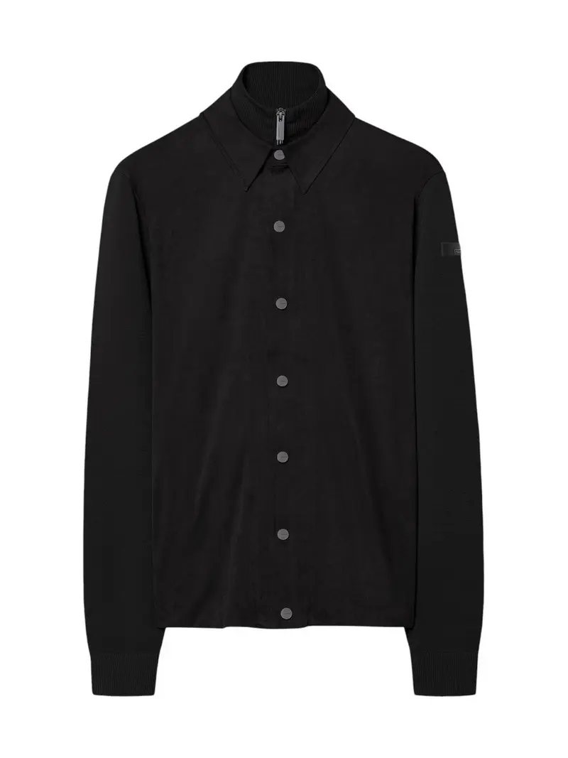 RRD Camicia Uomo nabucco max overshirt soft knit BLACK - W26166 10