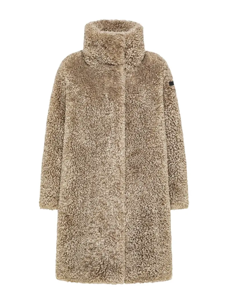 RRD Cappotto Donna lamb hybrid coat wom jkt W25573 87 87 TABACCO