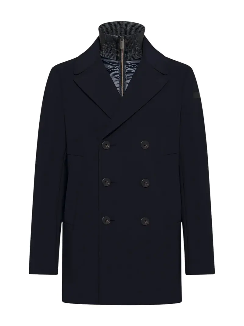 RRD Cappotto Uomo surflex winter thermo peacot jkt W25046 60 60 BLUE BLACK