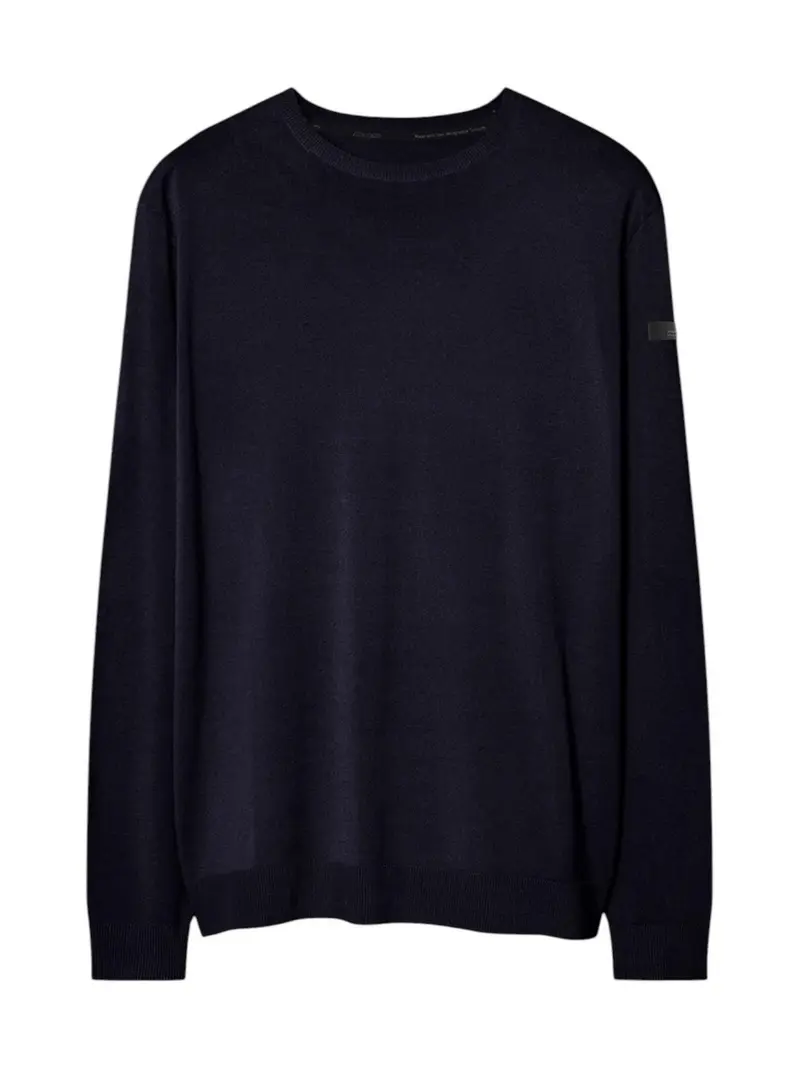 RRD Maglione Uomo maxell   round knit BLUE BLACK - W26158 60