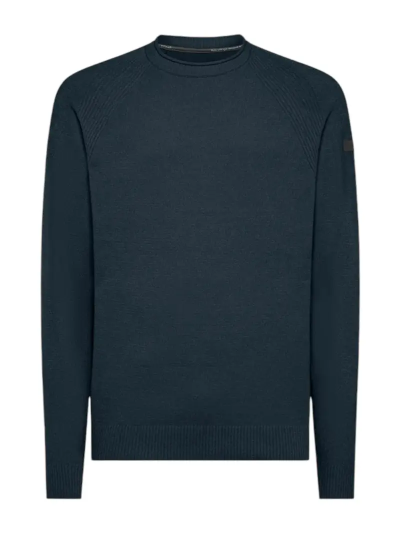 RRD Maglione Uomo VELVET ROUND KNIT W24132 62 Blu
