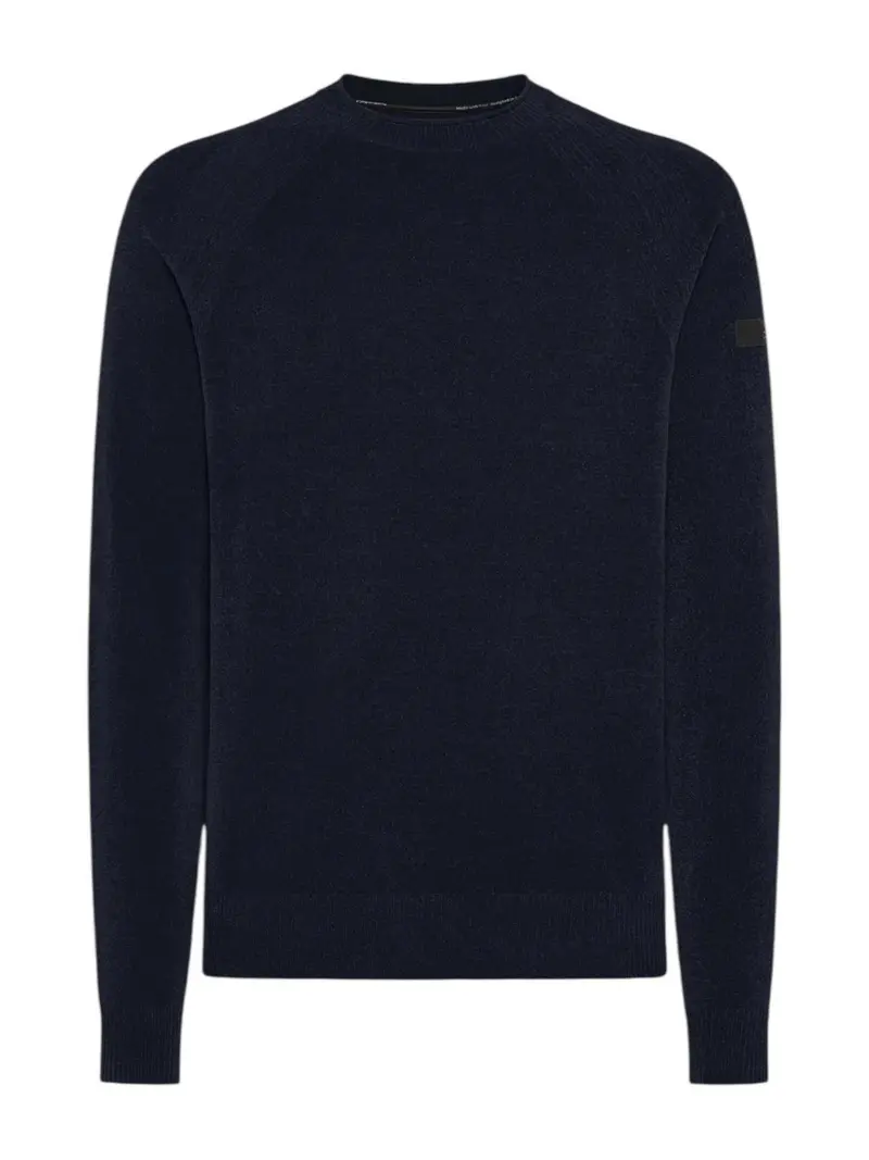 RRD Maglione Uomo VELVET ROUND KNIT W25132 60 60 BLUE BLACK