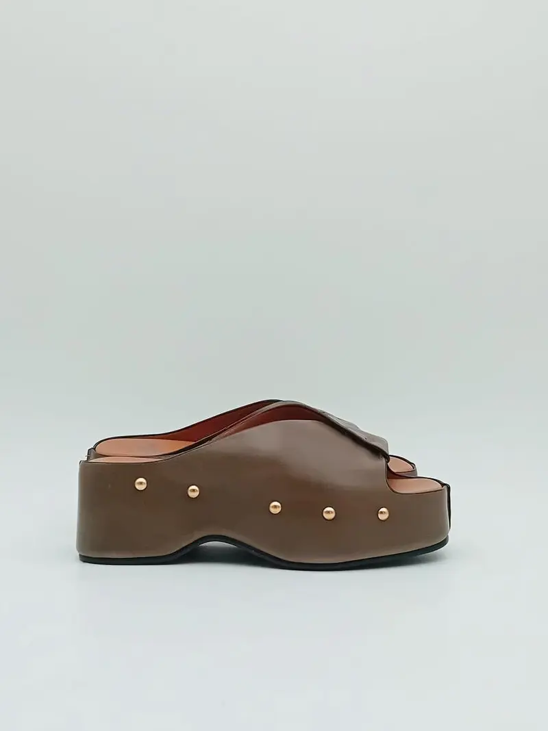 sabot spuntato incrociato zeppa h 50mm