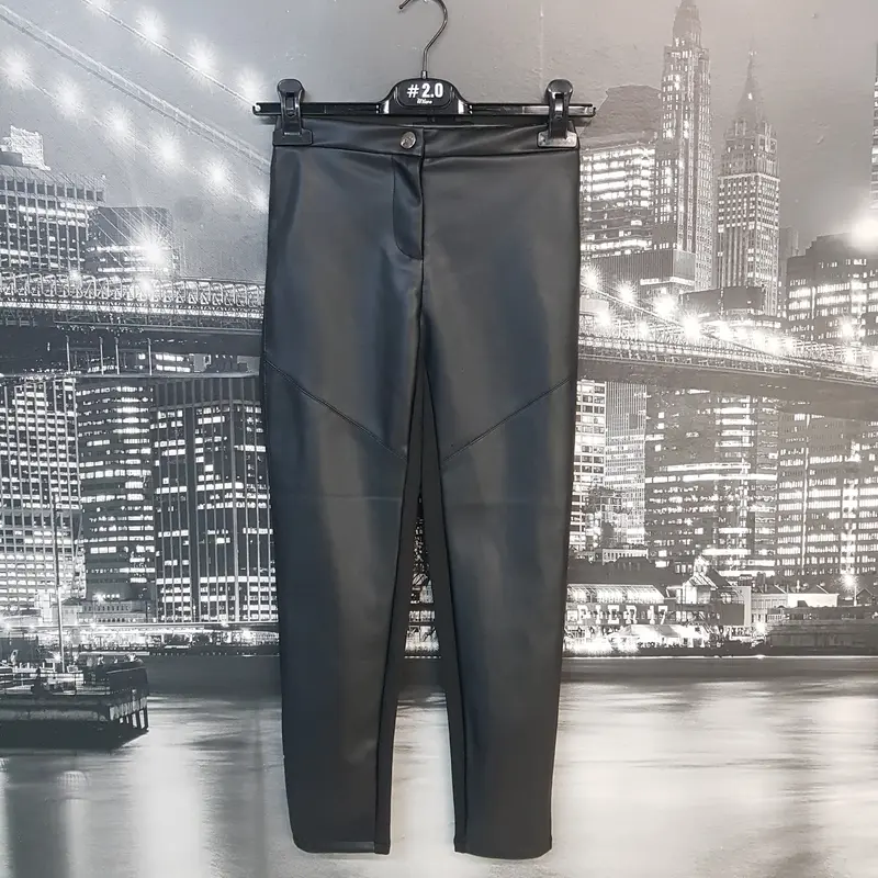 SALDI - PANTALONE IN ECOPELLE BIMBA 8- 16 ANNI