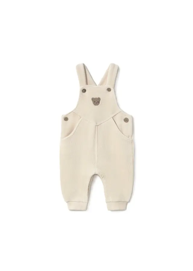 Salopette beige per neonato