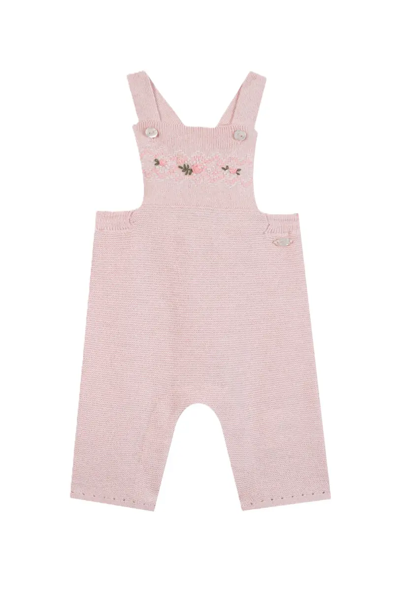 Salopette rosa per neonata