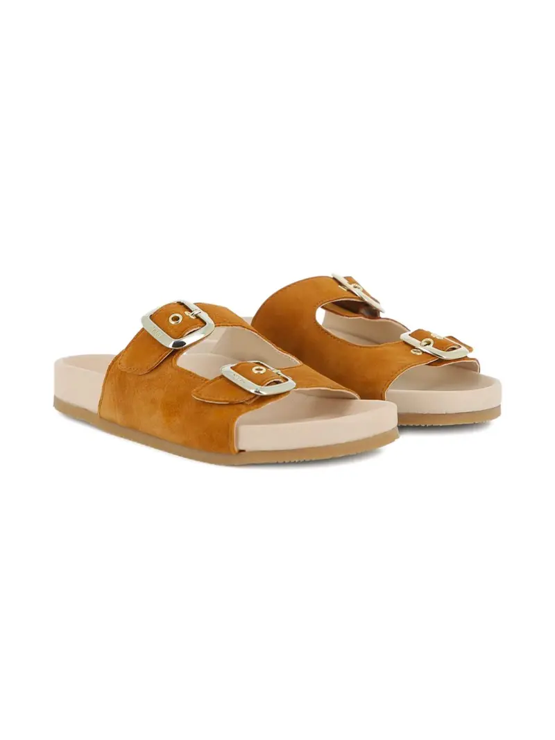 Sandali marroni chiaro per bambina
