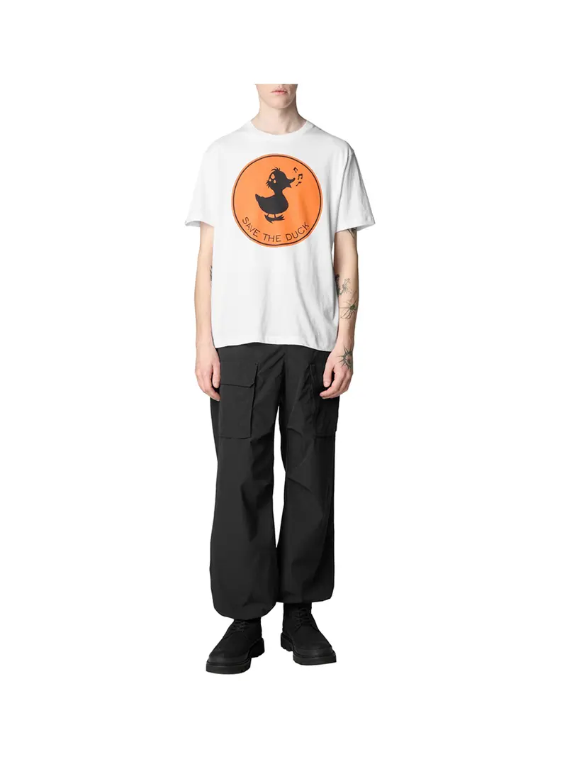 Save The Duck T-Shirt Uomo Bianco