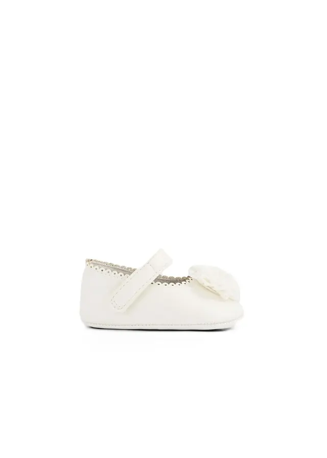 Scarpe ecrù per neonata